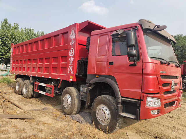 8x4 Type 12 Wheels HOWO Used Dump Truck Specification