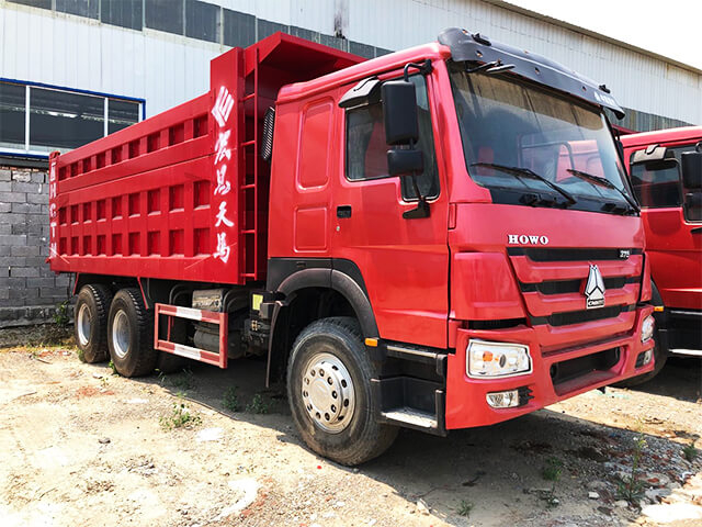 10 Wheeler 6x4 HOWO Used Dump Trucks