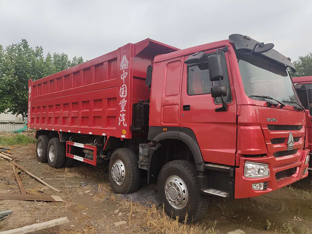 8x4 Type 12 Wheels HOWO Used Dump Truck Specification