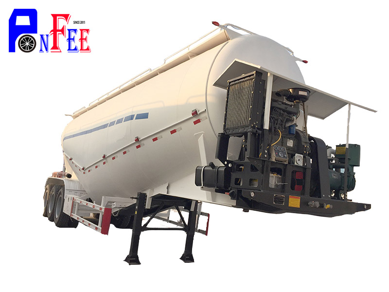 Chinese 3 Axles Cement Bulker / Bulk Cement Tanker Semi Trailer for Sale