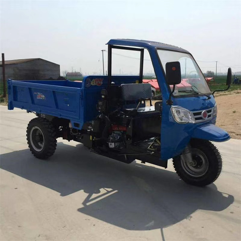 Open Cab 3 Tyres Three Open Doors Small Truck with 2000-3000KG Diesel Engine